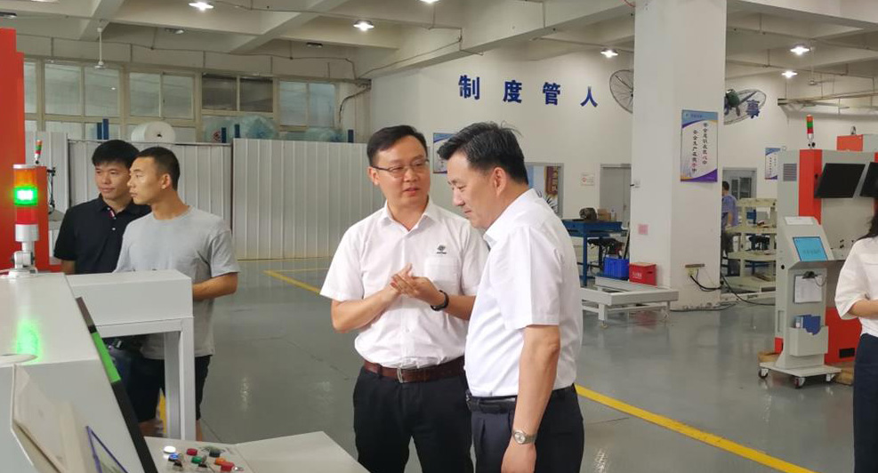 热烈欢迎重庆市北碚区区委书记周旭莅临ag公司科技考察